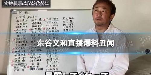 东谷义和爆料最新,揭秘娱乐圈惊人内幕 第1张 东谷义和爆料最新,揭秘娱乐圈惊人内幕 第1张